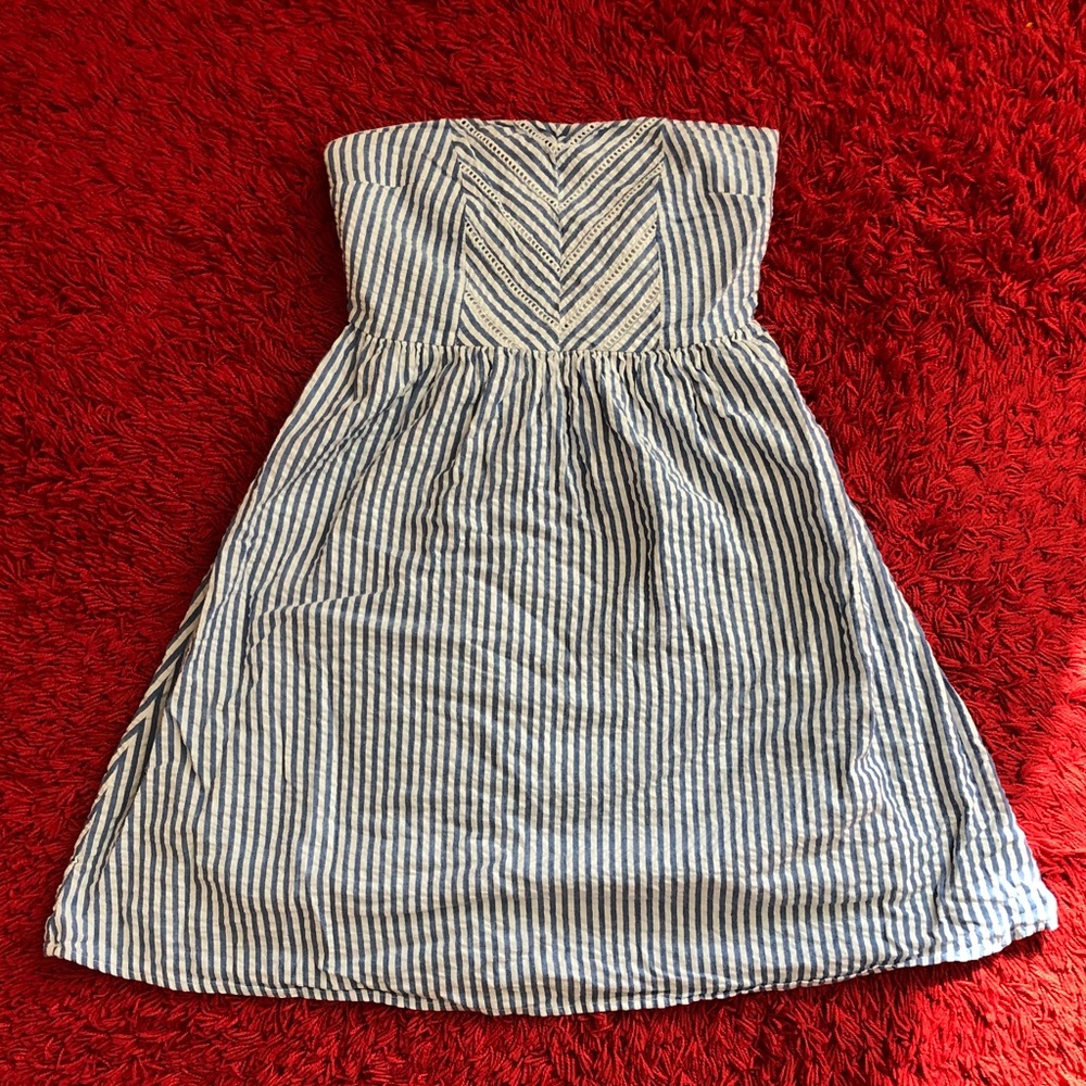 Blue & White striped Old Navy dress